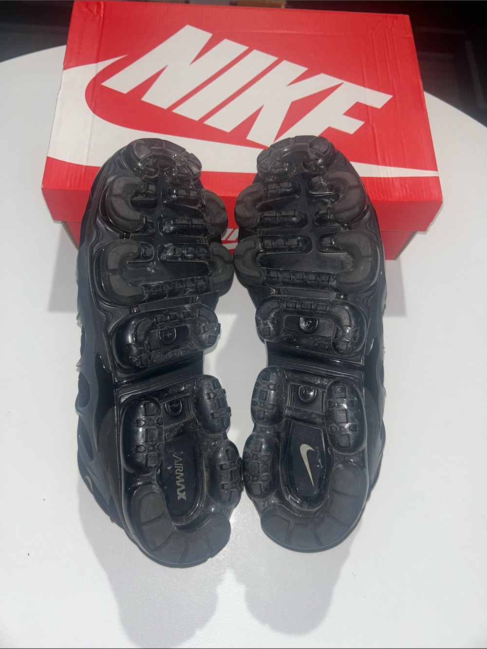 Nike Air VaporMax Plus “Black Metallic Gold Anthracite” Men’s Size 11.5 - Picture 7 of 9